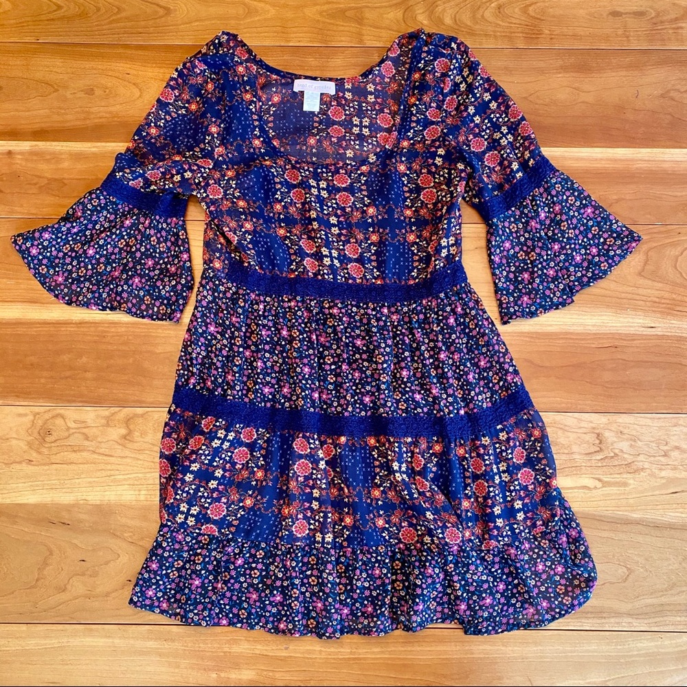 Band of Gypsies Floral Bohemian Dress